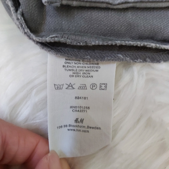 H&M grey fitted blazer jacket - Picture 8 of 9